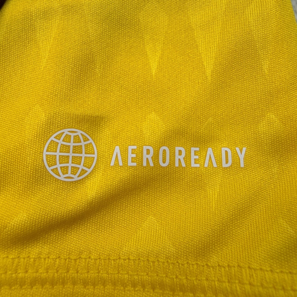 Adidas Kids Goalkeeper Jersey‎ Yellow Maroon Long Sleeve AEROREADY 11-12Y NWT - Picture 5 of 11